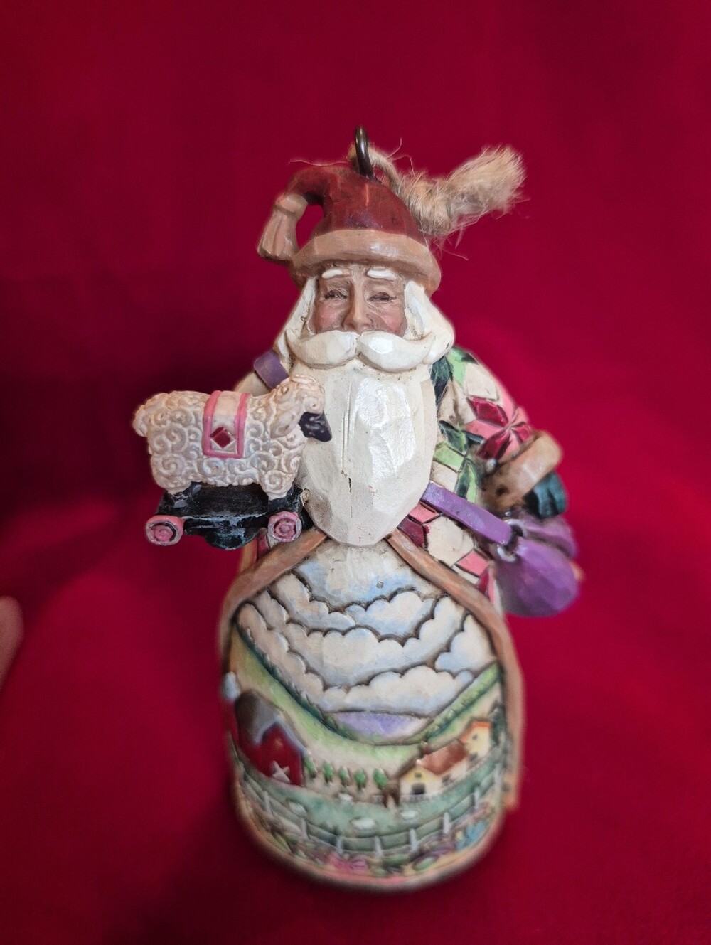 Jim Shore "O'er The Fields We Go" Santa Heartwood Creek Price Is For 1 Ornament